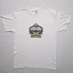 Boulevard Brewing Co Wheat Beer Graphic Tee White Mens Medium Alcohol Shirt